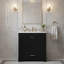 Meuble-lavabo simple moderne de 30 pouces avec lavabo en céramique intégré avec 2 portes et tiroirs à fermeture en douceur et tablette réglable-278162351-278162339