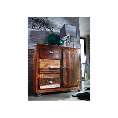 Freezy Solid Wood 100cm W 3 - Drawer Chest of Drawers