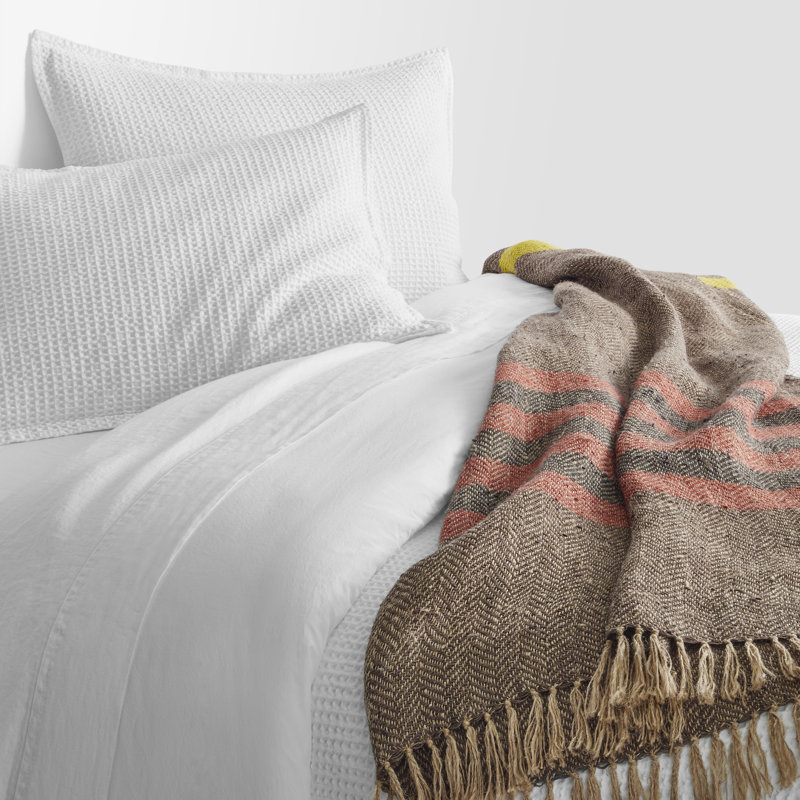 Lovely Hand Woven Throw Blanket, Brown