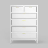 Milburn Carmel 6 Drawer Chest