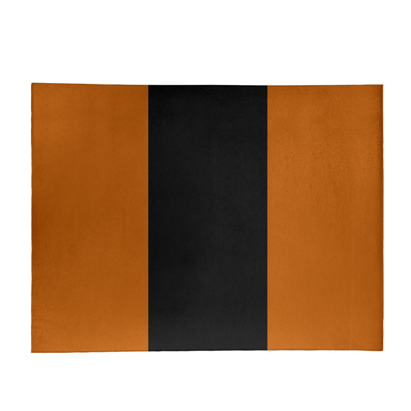 Tapis orange/noir, Rectangle 5 pi x 7 pi