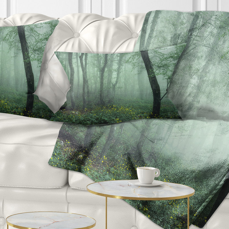 Coussin lombaire paysage forêt