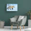 Art mural sur toile tendue - Jared Kreiss «Fox in the Tetons», art mural pour le salon, la chambre à coucher ou le bureau - 22 x 32