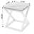 Lewis Marble Top Solid Wood Cross Base End Table-1588931459