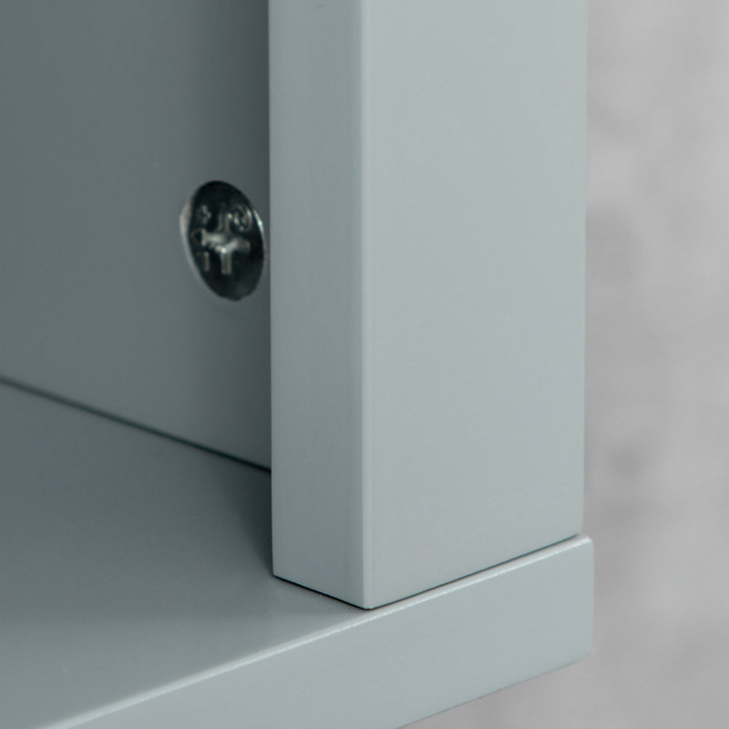 Armoire de salle de bain, Gris, H 22,8 po x l 23,6 po x P 7,8 po