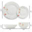  Service de table en porcelaine double 24 pièces Poppy, service pour 6-1867566329