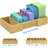 Bamboo Food Container Lid Organizer For Ca...