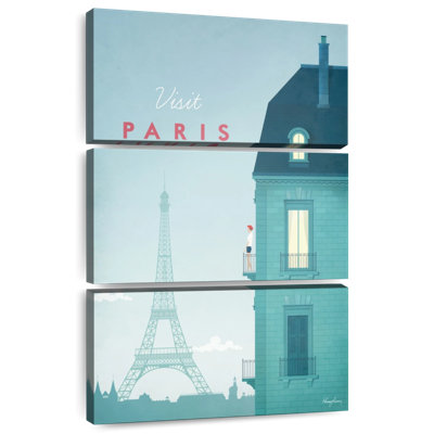 Affiche de voyage rétro Nicci Paris