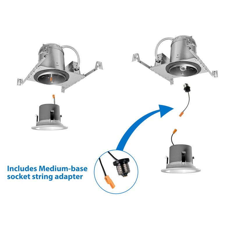 White Aluminum 7.38-Inch LED Recessed Downlight