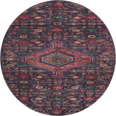 Premium Machine Washable Larock AMF1225 Medallion Rug