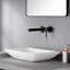 Robinet de lavabo de salle de bain, robinet de lavabo mural à poignée simple, robinet de meuble-lavabo avec valve brute en laiton-65462648