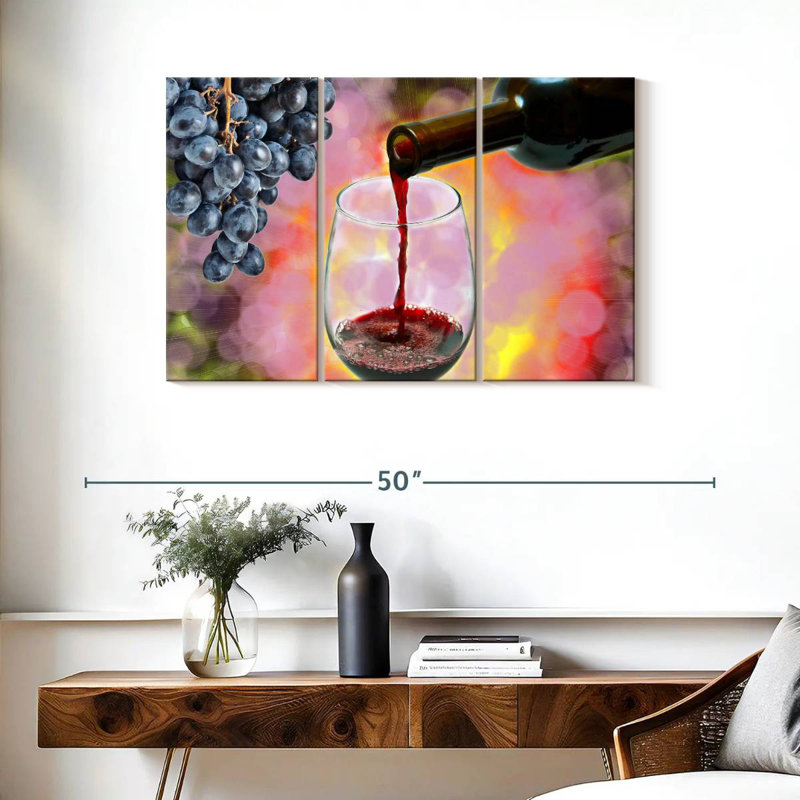 Yarlin Decanting Red Wine To Glass, 24" H x 38" W