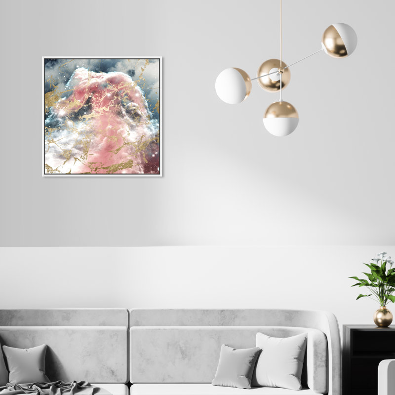 A Galaxy Dream - Floater Frame, impression sur toile, Cadre blanc, H 20 po x l 20 po
