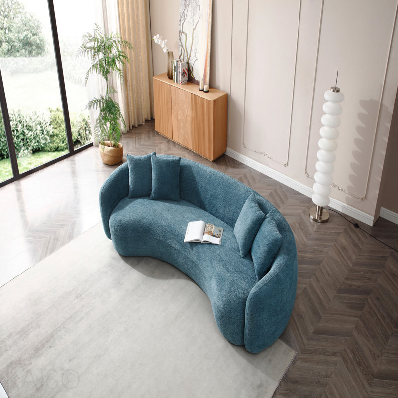 Canapé modulaire 102 po Boucle, Bleu