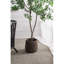 Petit pot de fleurs d'intérieur en ciment 12,6 x 12,6 x 11,8 po-129755268