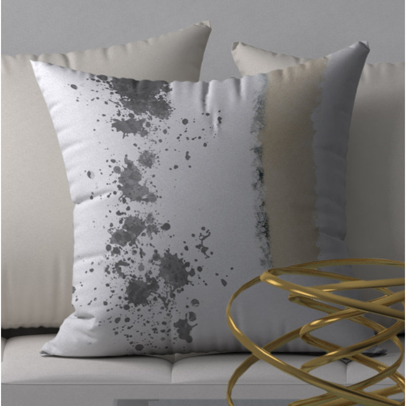 Housse de coussin décorative carrée/insert, 20 po x 20 po