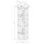 Vitrine d'angle avec 5 tablettes et système d'éclairage Base solide, confortable, durable et magnifique-1647932703