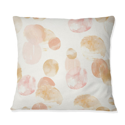 Coussin rose et orange Boho Circles I - Boho