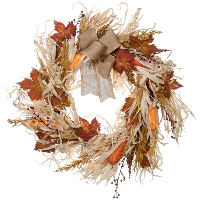 Couronne de raphia 24 po The Holiday Aisle®