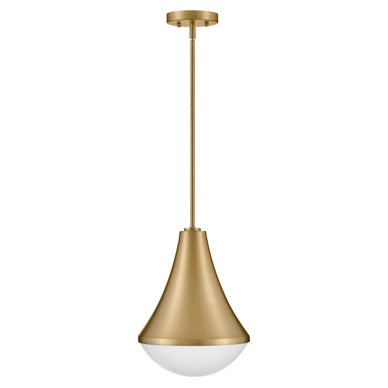 Candace 1 - Light Dome Pendant, Lacquered Brass