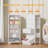 White Tall Dresser for Bedroom,Vertical Storage Tower Unit and End Table with 6 Drawers, Nightstand Furniture with Fabric Drawer Organizer in Living Room,Closet,Entryway,Hallyway