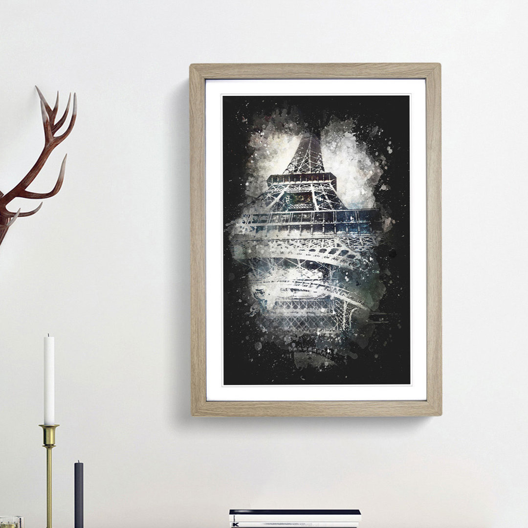The Eiffel Tower in Paris - Framed Print