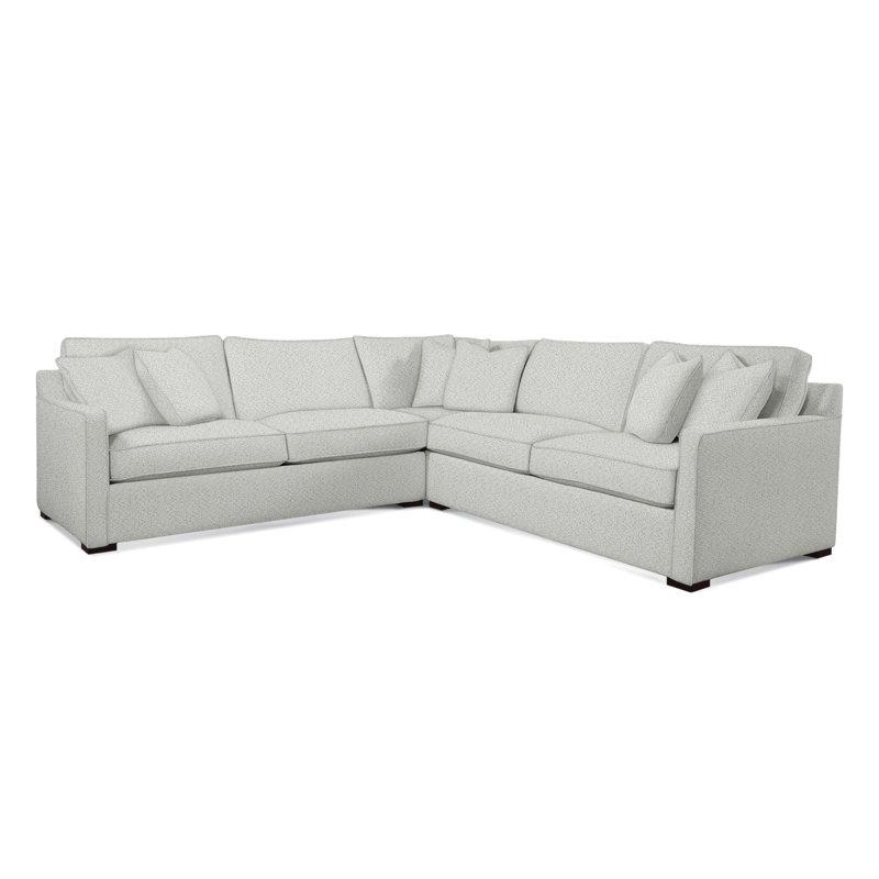 Brentwood Sectional, Brown Geometric, 0456-33, Java