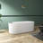 60" x 30" Freestanding Soaking Acrylic Bathtub