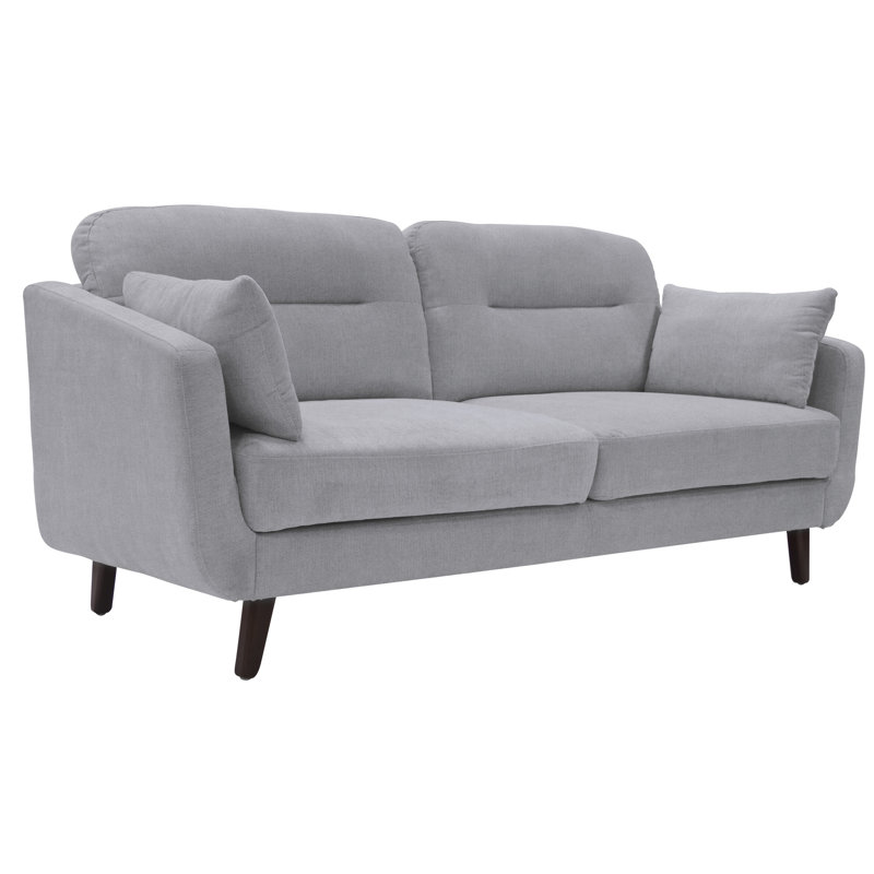 Serta Sierra 61" Flared Arm Loveseat, 35" H x 61" W x 32" D, Smoke Gray