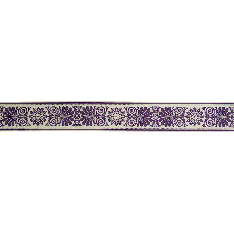 Tissu 100% coton Yvonne, Aubergine