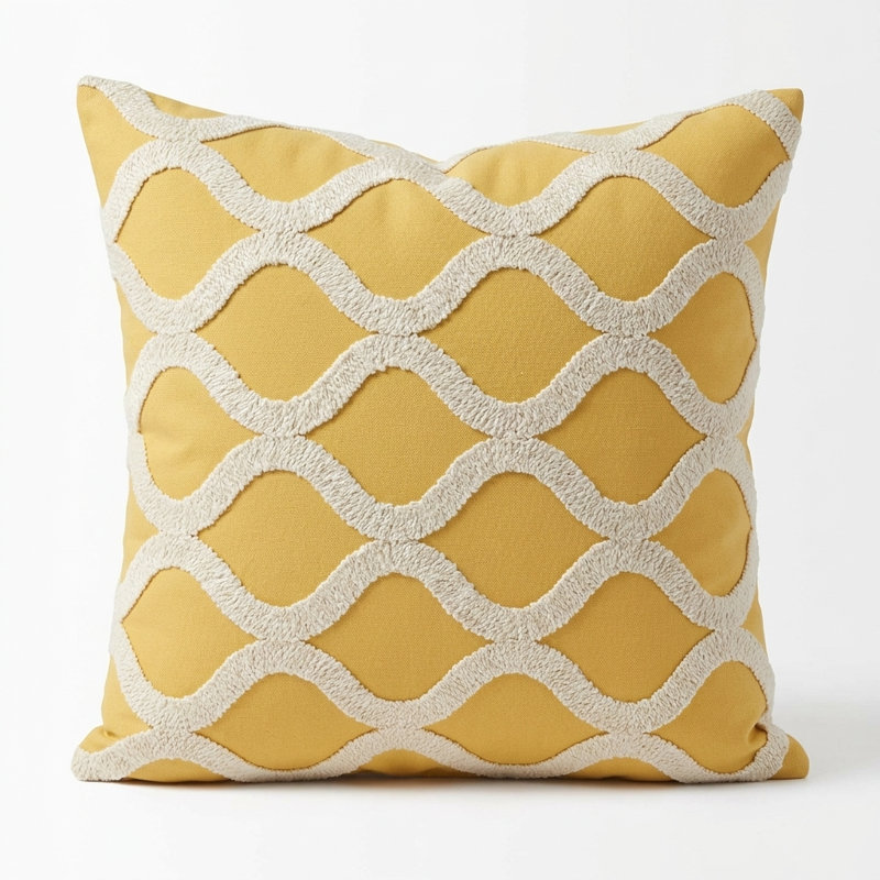 Honeycomb Geometric Outdoor Reversible Throw Pillow, 20" x 36", Lumbar Pillow