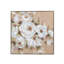 Art mural carré sur toile 36 "x 36" - Impression florale multicolore avec cadre en bois et PS