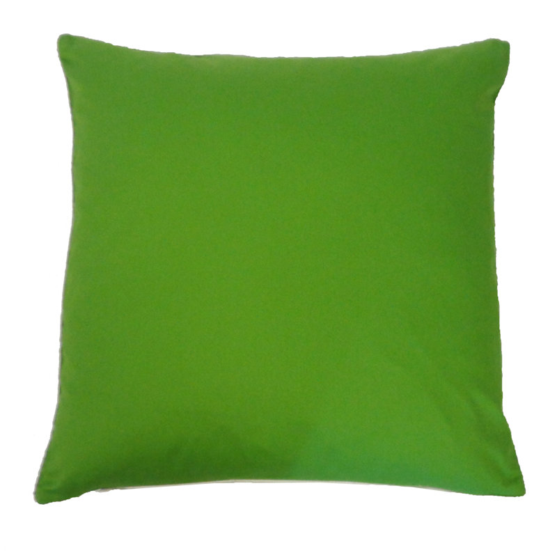 Housse de coussin Ajibola, 18 po x 18 po, Vert, Pas de bourre