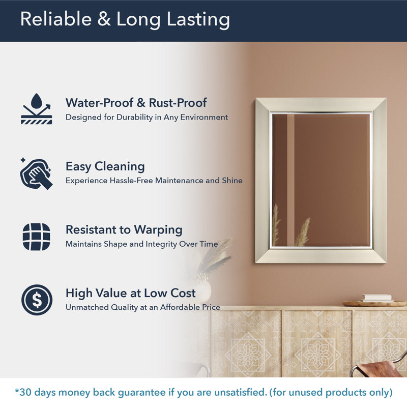 Marsel Rectangle Mirror, 29.25" x 23.25"