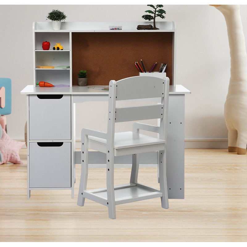 Ensemble de bureau d'écriture et chaise pour enfants