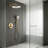 12 Inch Rainfall Shower System with Brass Valve - 2 Function (Top/Hand) & 3 Modes Handheld Shower (High Pressure)-126532335