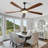72" Inch 5 Blade LED Modern Classic Ceiling Fan with Remote Control and Light Included