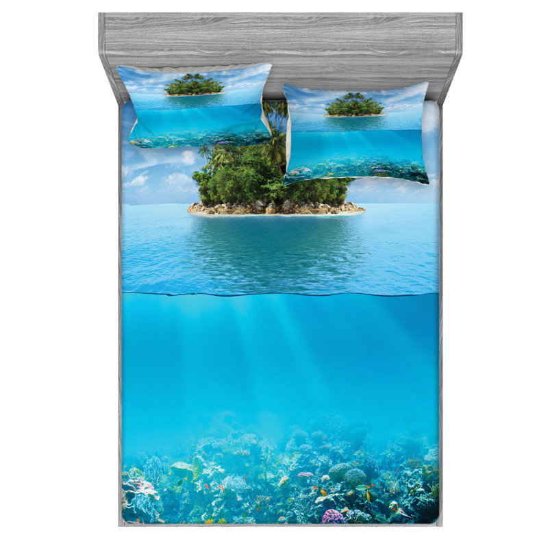 Microfiber Sheet Set, Queen Sheet Set + Fitted Sheet + 2 Pillowcases