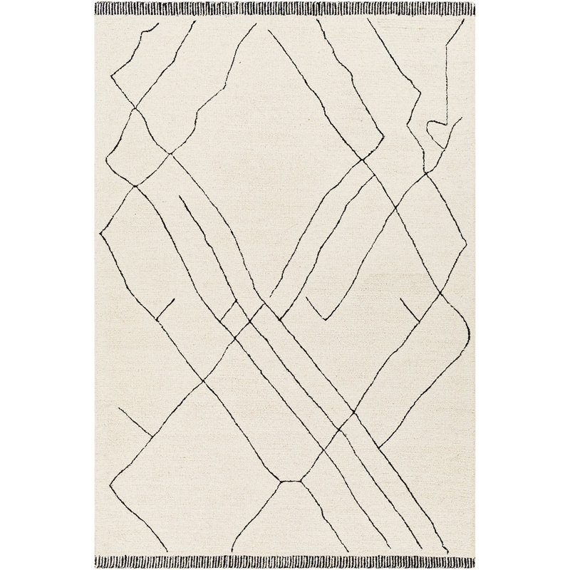 Arsenal Abstract Moroccan Wool Hand Made Area Rug, Rectangle 183 x 274 cm