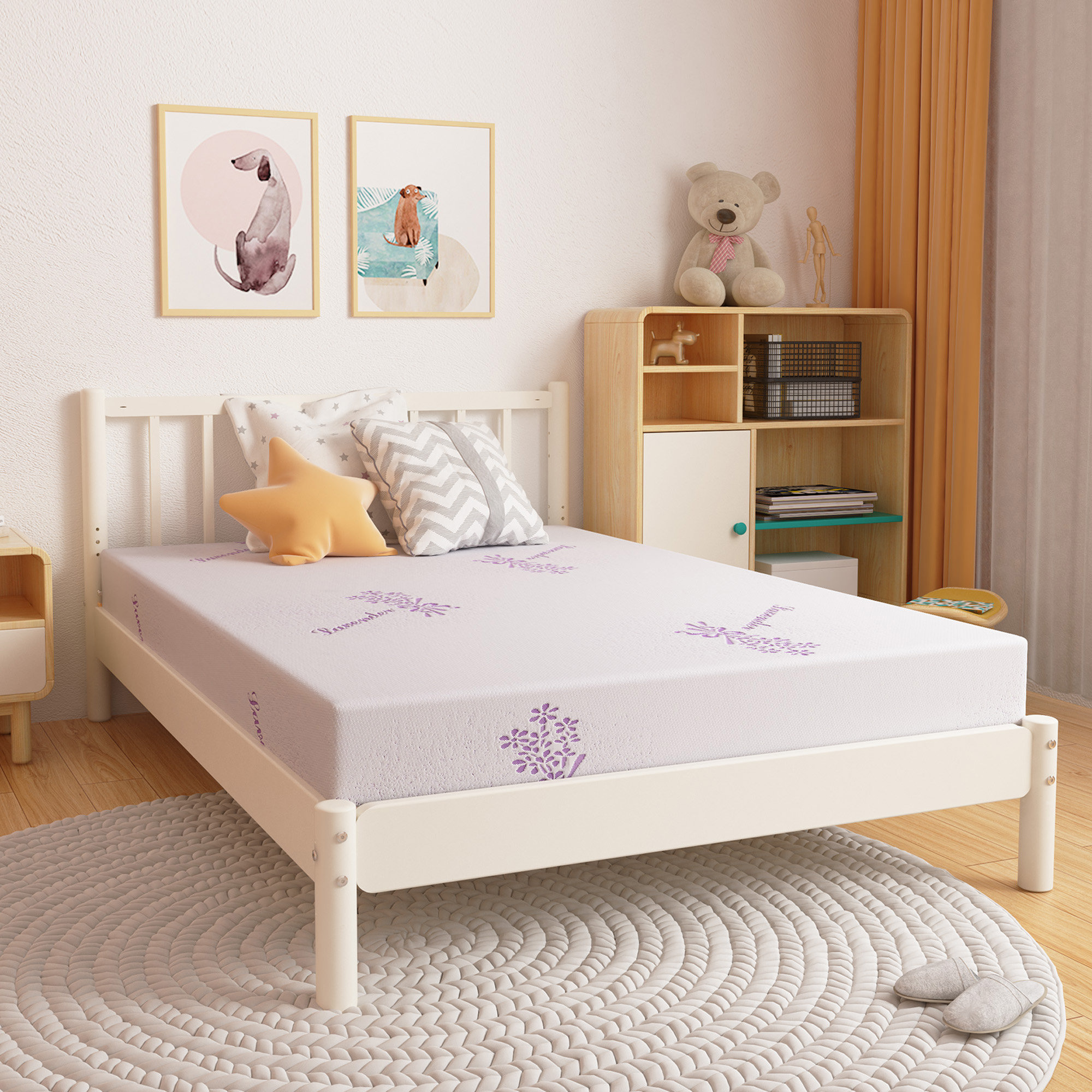 Deco Gear 3-Inch Memory Foam Mattress Topper with Lavender Infused Scent &  Reviews