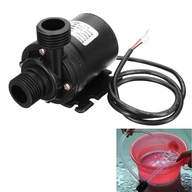 Pompe de circulation d'eau submersible 800L / H 3 / 5m DC12 / 24V