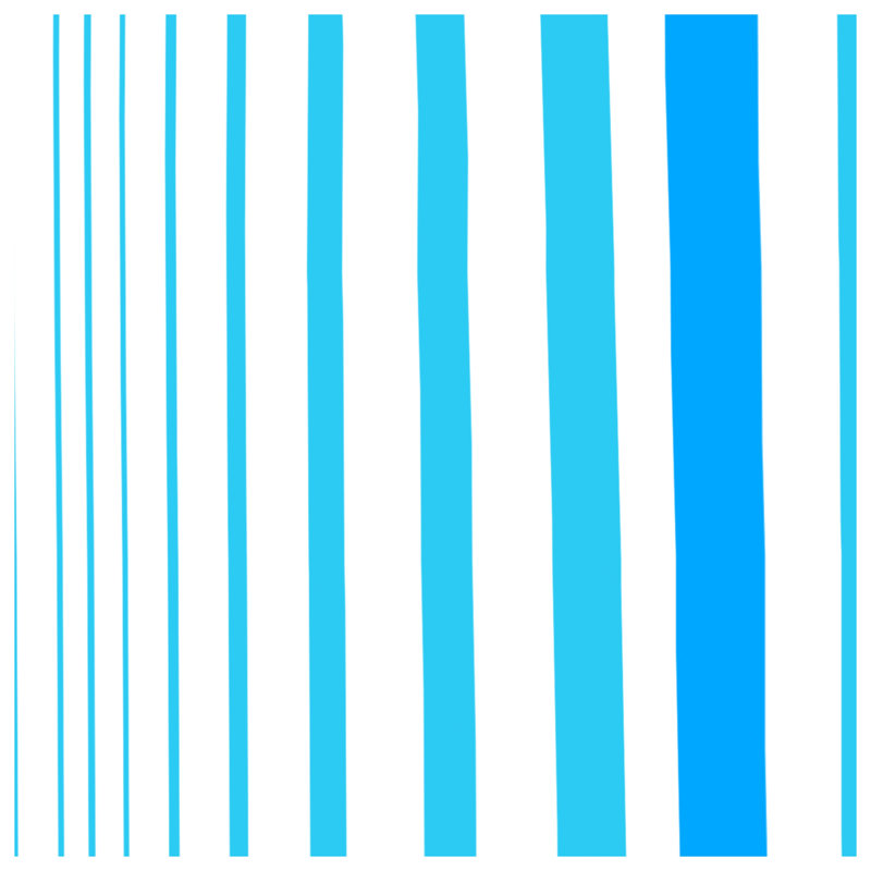 Coussins décoratifs à rayures bleues et blanches, 20 x 20 pouces
