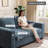 Mireno 70'' Upholstered Chenille Loveseat Sofa With Storage Pockets Couches And USB Charging Port-961129352