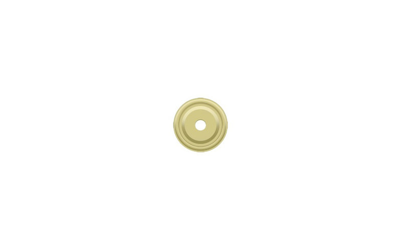 Metal Knob Backplate, Polished Brass