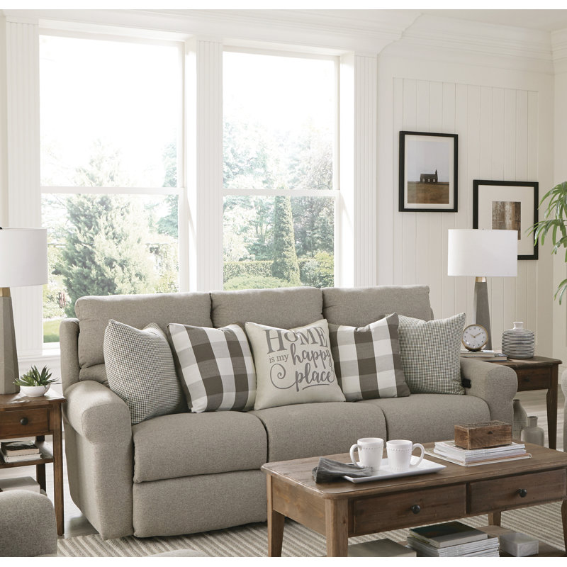 Canapé inclinable Aneeta, Gris, Manuel