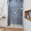  DreamLine Elegance 39 - l 41 po x H 72 po Porte de douche pivotante sans cadre en nickel brossé-122530636