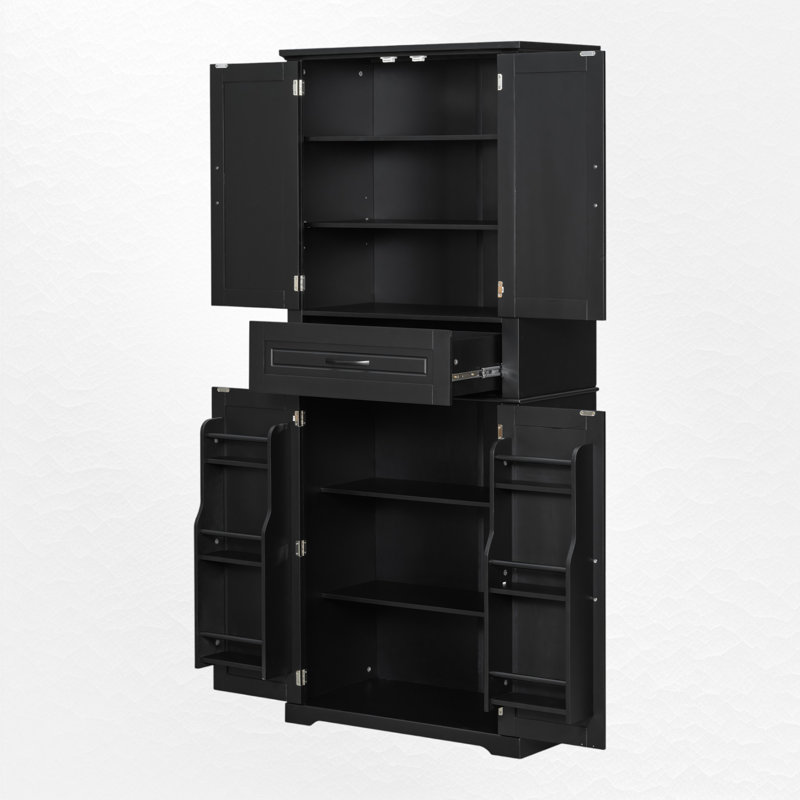 Armoire de rangement multifonctionnelle, Duplicata noir 