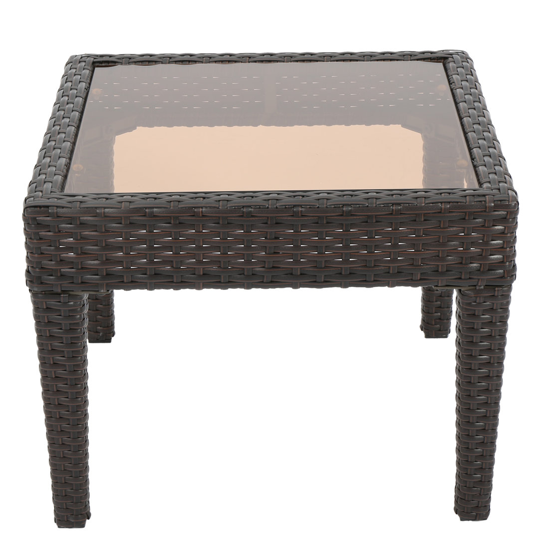 Amaru Square Wicker Outdoor Side Table , 20'' in. W 20'' in. D Winston Porter 