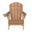 Mallette Adirondack Wood Texture HDPE Foldable Chair Pit Chair with Cup Holder-103547250