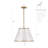 18" Modern Coastal 1-Light Cone Capiz Shell Pendant Light